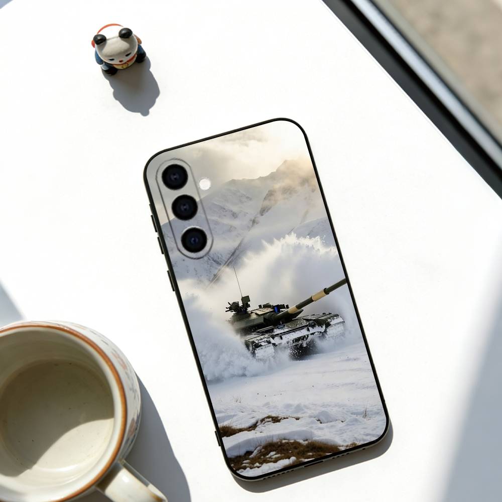 Heavy tank Phone Case For Samsung Galaxy A73,A72,A71,A70,A53,A52,A51,Others Soft Black Cover