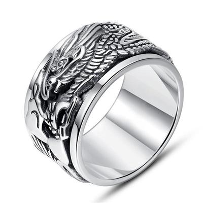 Dragon Clouds Ring Meeste Ehted Pööratav Vintage Isiksus Meeste Lai sõrmus poiss-sõbrale Sõrmus Aksessuaarid Mitmes suuruses