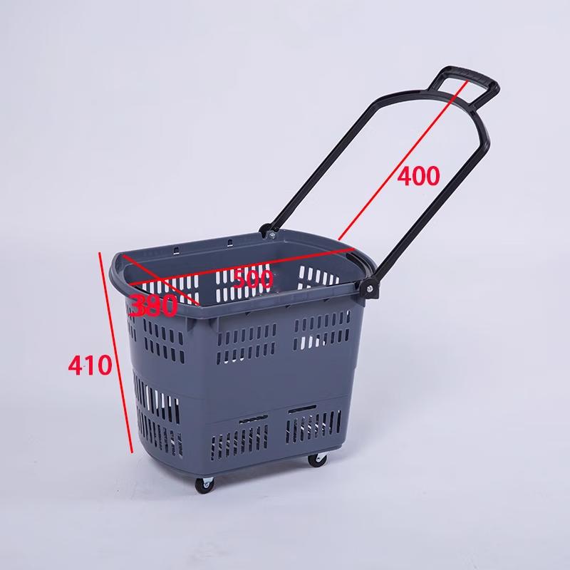 

Пластиковая тележка для покупок на колесах