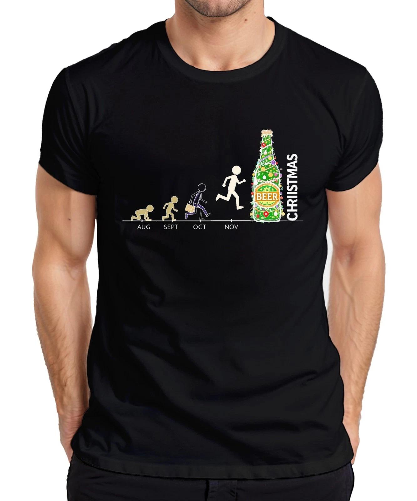 Weihnachten BEER Weihnachtsbier Bier Countdown Weihnachtsbaum Lus Herren T-Shirt XXXXL