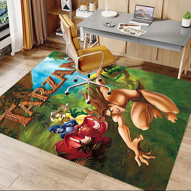Tarzan'S Jungle Adventure Carpet For Playroom Bedroom Living Room Sofa Home Decorkids Game Area Rug Nonslip Floor Mat