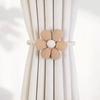 4/10 Pezzi Fascette per Tende Girasole Fermacappelli per Tende Margherita Tre Fiori Fiori Carini Fascette Decorative per Camera da Letto Tende