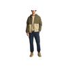 Timberland Men's Waterproof Windproof Color Block Hooded Jacket Olive Green Beige A69PU-EQJ