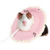 Small Pet Elizabeth Collar Protective Circle Nursing Ring for Guinea Pig Rabbit Sugar Glider Pink L Size