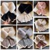 Knitted Scarf Plush Scarf Cashmere Shawl Warm Knitted Scarf Thicken Winter Cashmere Scarves  Women