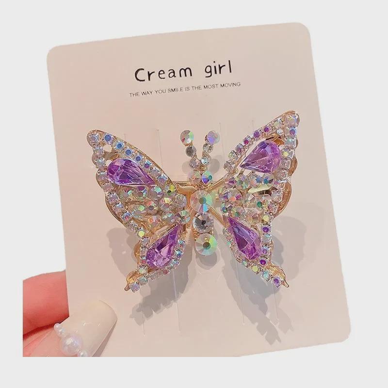 Mergaičių mieli drugelio plaukų segtukai - Fėjos galvos apdangalas, šoninis segtukas kirpčiams