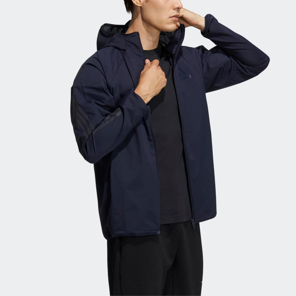 Adidas Future Icons Lightweight Reflective Sports Training Long Sleeve Jacket Men Jacket Ink-Blue GN0741