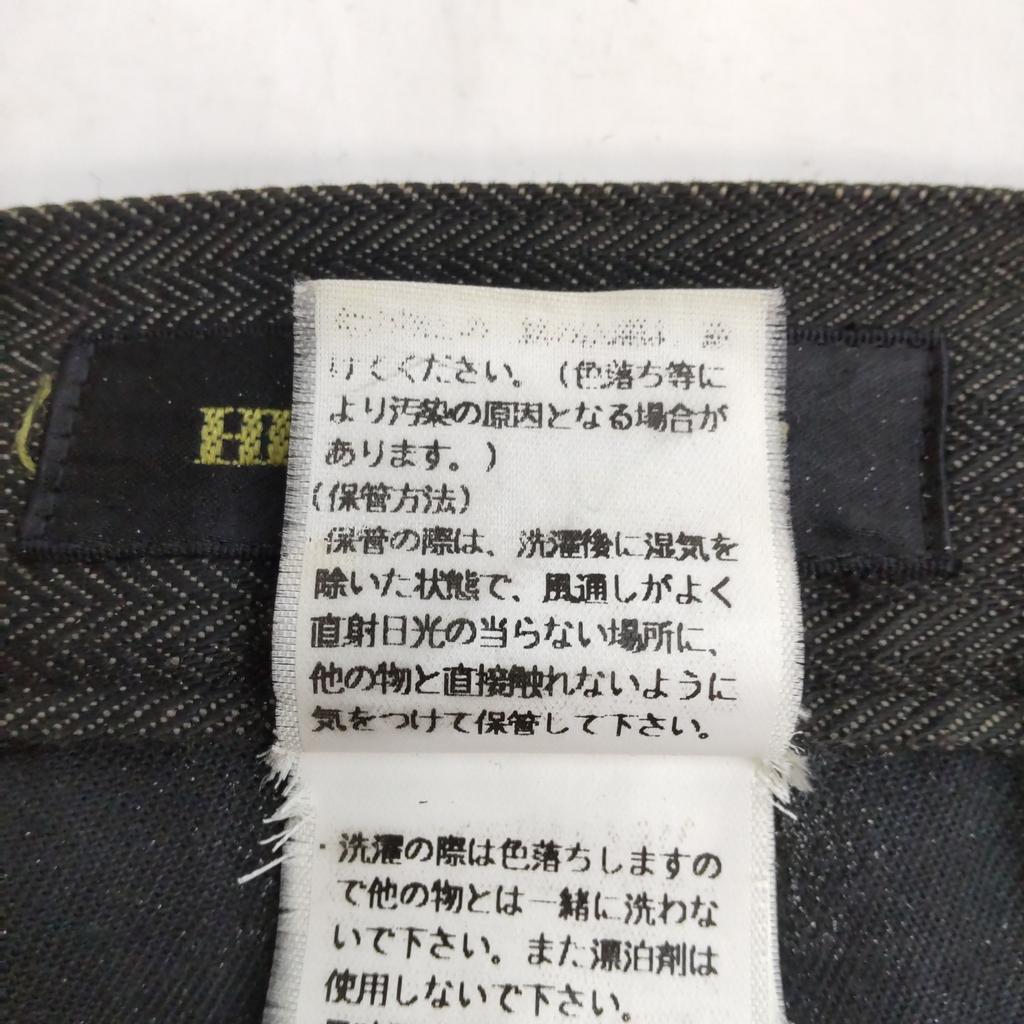 Excellent Condition HIGH STREET Black Denim Pants S Men Inseam 69cm Gray Tornado Mart(USED)