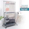 Stainless Steel Mobile Mop and Broom Holder