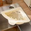 Strong Magnetic Suction Triangular Drain Basket for Secure Sink Attachment Twist Open Bottom Kitchen Strainer Organizers