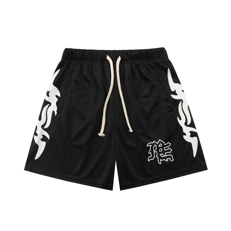 Mens Cotton Short Pants With Rhinestone