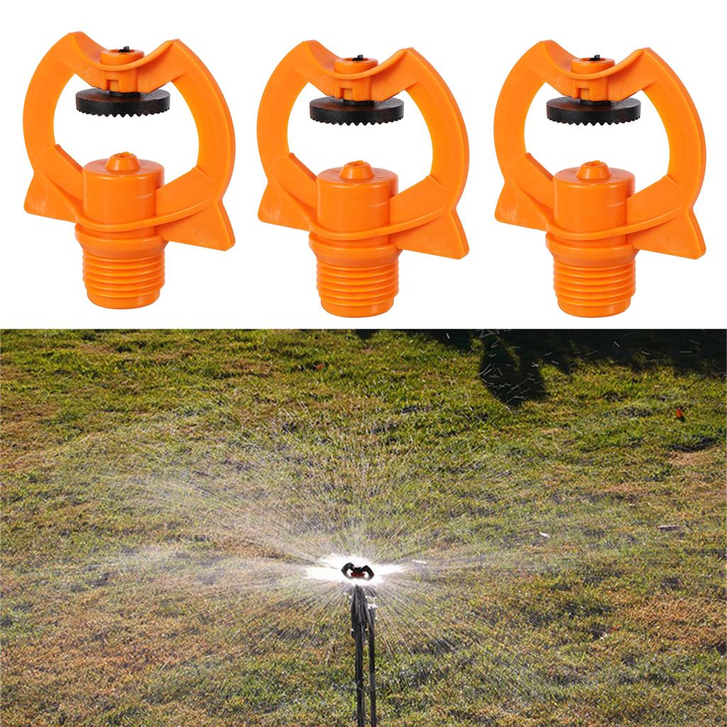 1/2" Impact Type Refracted Nozzles and 20cm Brackets 360 Degree Automatic Scattering Garden Lawn Irrigation Sprinklers 5/10Pcs