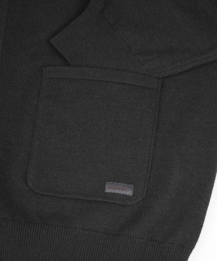 Birbante Soft Washable Collared Cardigan - Black