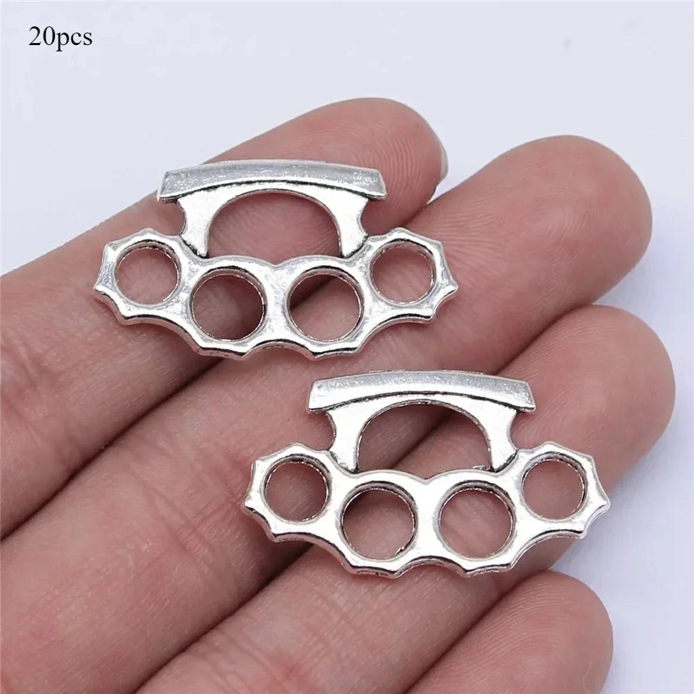 HOT!!! Brass Knuckle Dusters Fashion Jewelry Vintage Jewelry Charm Bracelet Necklace Pendant Accessories