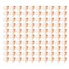 100pcs Flower Shape Binder Clips Strong Clamping Force Metal Cute Paper Clamps for Document Tickets Rose Gold