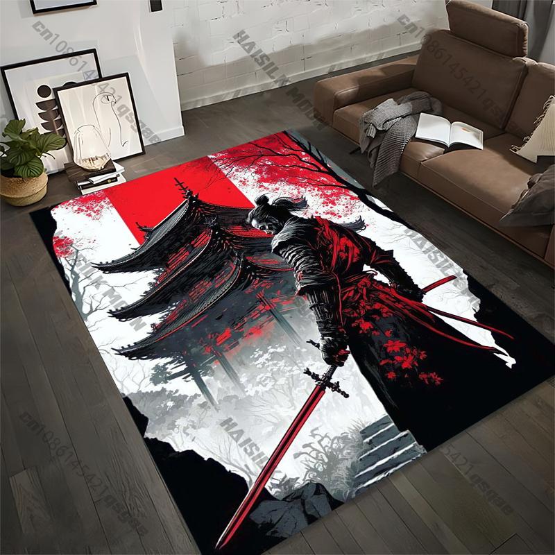 

15 Size Samurai Spirits Large Carpet Living Room Home Decor Sofa Table Rug Anti Slip Chair Lounge Floor Mat Carpet for Bedroom 60x90(23x35in)