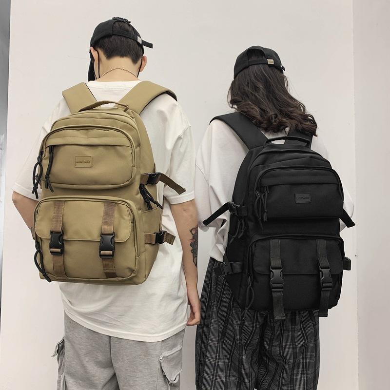 Schoolbag female Korean version Harajuku ulzzang college student backpack trendy male large capacity ins wind 1010 new backpack