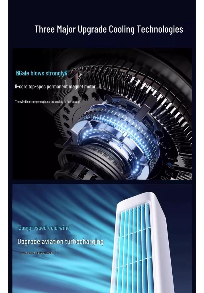 Silent Bladeless Wall-Mounted Fan for Cooling Bedrooms & Bathrooms