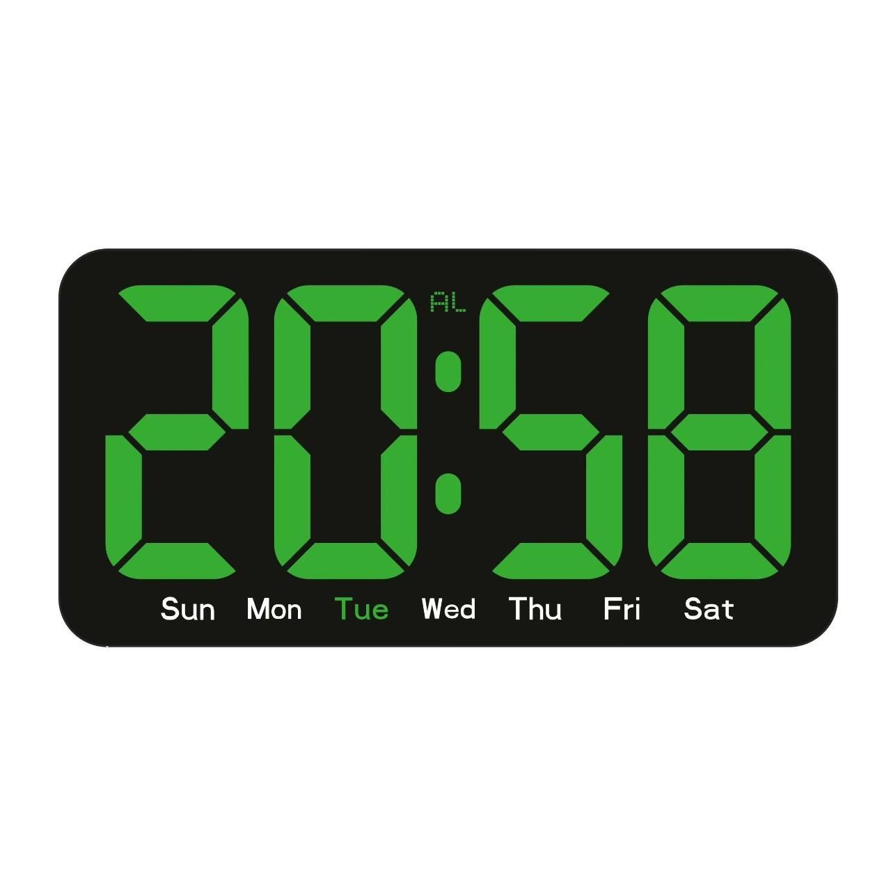 

Интеллектуальные и простые светодиодные цифровые часы, электронный будильник с большим экраном, настенные часы, многофункциональный настольный будильник, специально для студентов