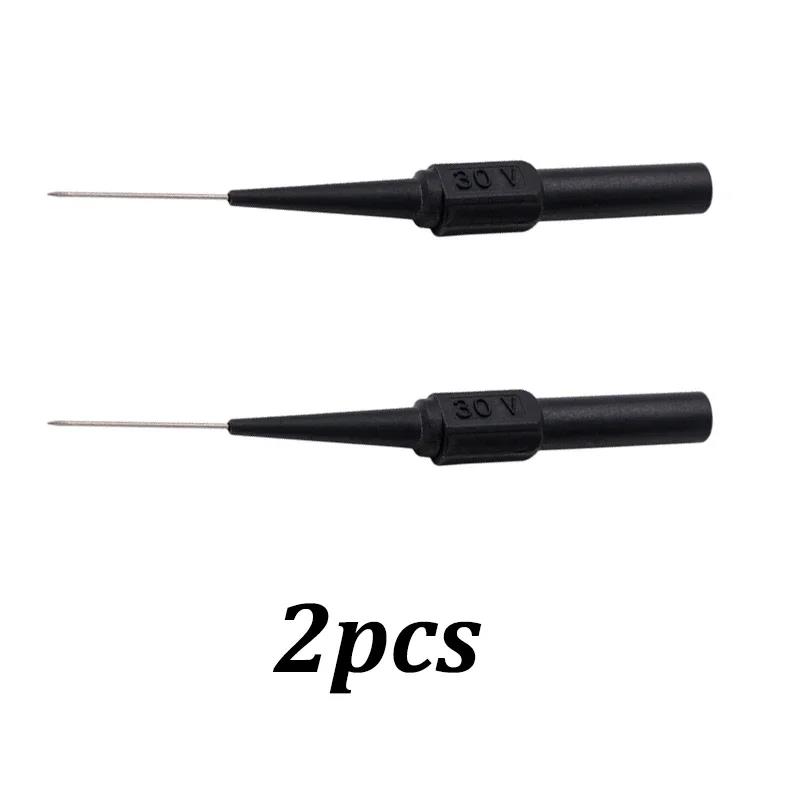 30V Car Tip Probes Diagnostic Tools Auto Multimeter Test Leads Extention Back Piercing Needle Tip Probes Mechanical Tools Code Readers 4