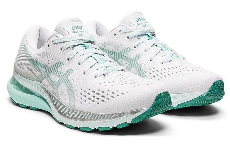 Asics Gel Kayano 28 Blanco Oasis Verde Mujer 1012B047-100