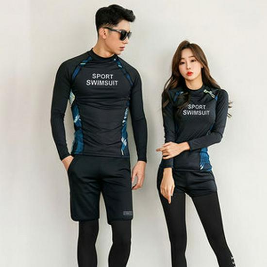 Quick-Dry Men's and Women's Long Sleeve Diving Suit - Split Design for Snorkeling, Surf, and Warmth Protection