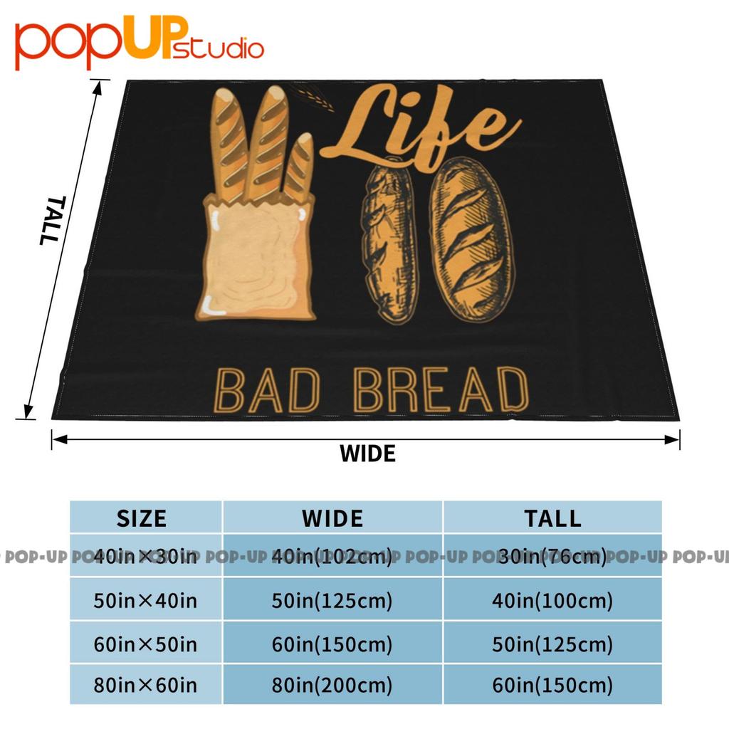 Life Short Bad Bread Lover Baker Ultra-Soft Blanket Quilt Winter Sofa Cover Bed Covers