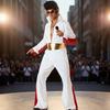 Ensemble de costumes Elvis Presley Marilyn Monroe Avec Perruque Ondulée Pour Fête d'Halloween