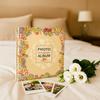 6-Inch Photo Album Flower Pattern Insert Style Photo Storage Album Multi-Pocket Large Capacity Wedding Album Family Memories