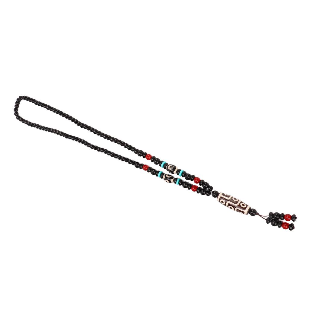 Dzi Eyes Beads Necklace Good Fortune Elegant Design Natural Colors China Tibetan Necklace for Women Men
