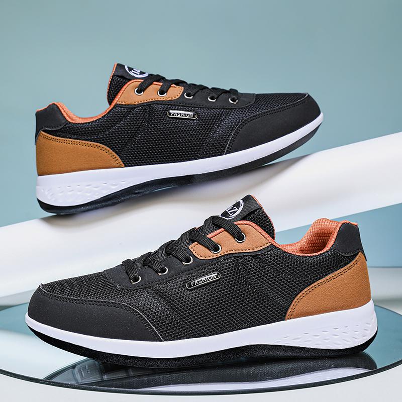 Yrzl Herren Atmungsaktive Sneaker Leichtgewichtige Bequeme Herren Laufschuhe Rutschfest Langlebig Weich Lässige Outdoor-Sportschuhe