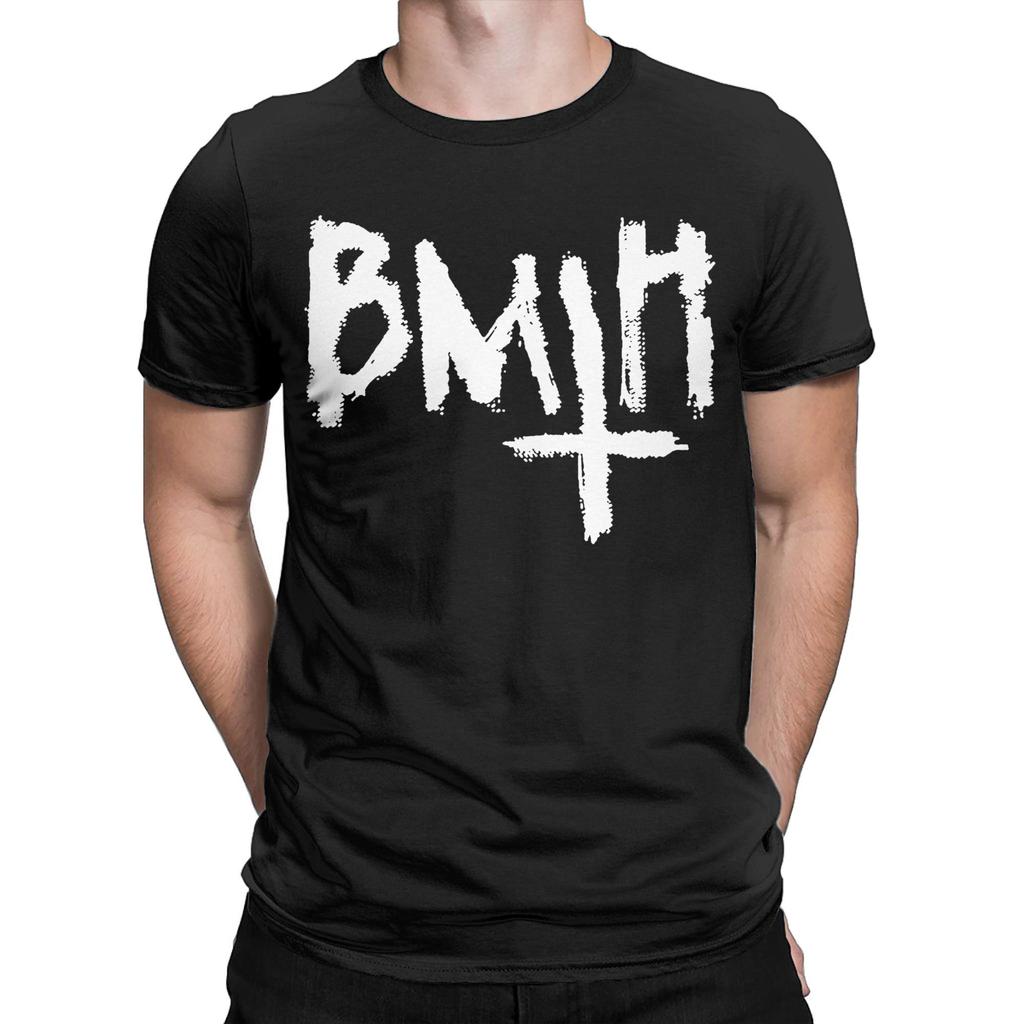 T-shirts pour hommes Bring Me the Horizons BMTH Drôles T-shirts en coton pur Manches courtes T-shirts Col rond Vêtements Nouvelle Arrivée
