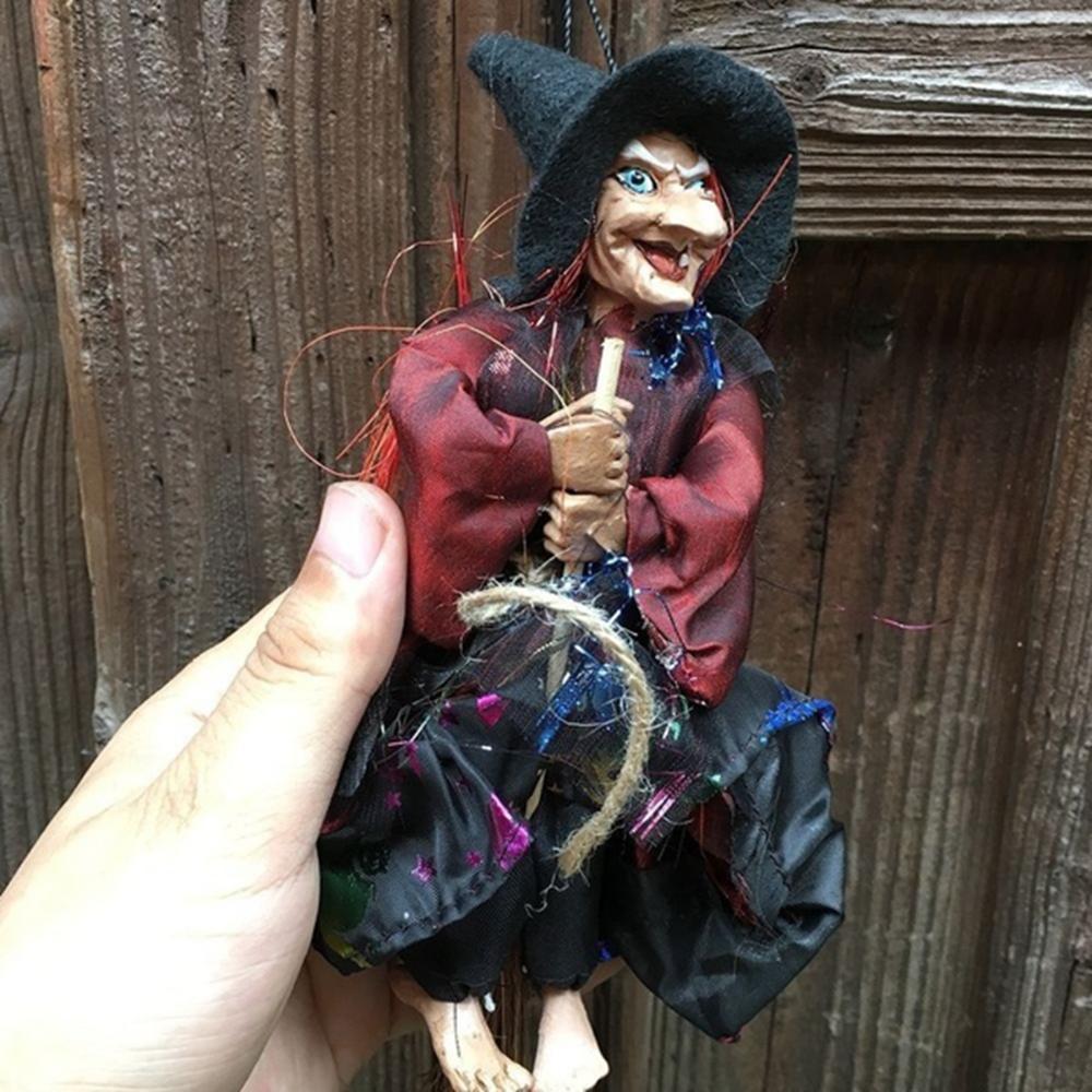 Random Color Lawn Halloween Horror Party Decoration Figurine Pendant Witch Ornament