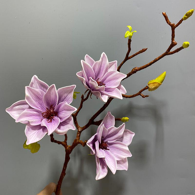 High-End Chinese Style Magnolia Artificial Flower Arrangement for Home Decor