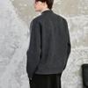 Men's Slim Fit Lapel Polo Knit Sweater - Long Sleeve, Trendy Korean Style for Autumn and Winter