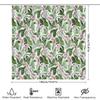 Botanical Shower Curtain Tropical Greenery Leaf Pattern Bathroom Decor Farmhouse Style Waterproof Fabric Backdrop
