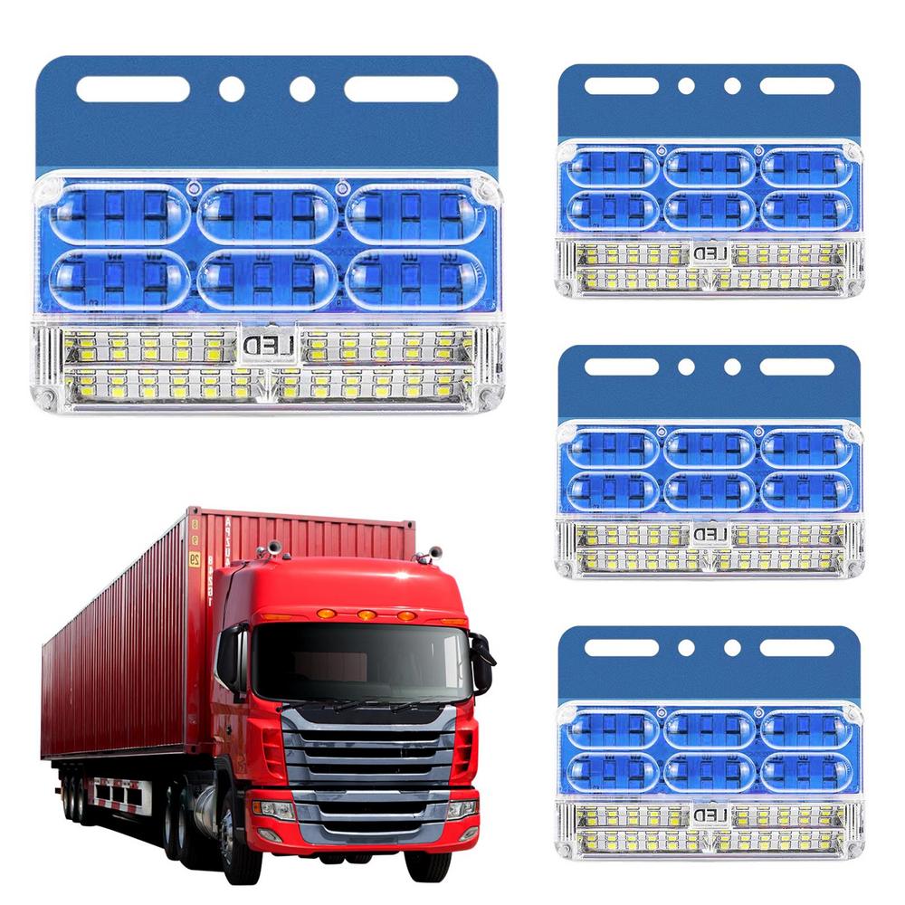 

Светодиодные габаритные огни Прицеп Водонепроницаемые боковые габаритные огни Светодиодный свет Передние боковые габаритные огни Индикаторы для 24 В грузовика автомобиля прицепа синий