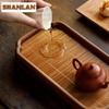 Walnut Wood Bamboo Mat Water Storage Tea Tray Snack Plate Coffee Storage Board Decorative Tray Dishes For Serving Drinkware