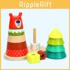 Wooden Stacking Toy For Toddlers With Bright Colors And Cognitive Development For Boys And Girls