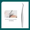 Golden Precision Eyelash Tweezers Set - Extended Dolphin Feather Clamp