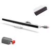 ABS Silver Motion Sensing Bar Infrared Ray Inductor Replacement for Wii Wii U Console