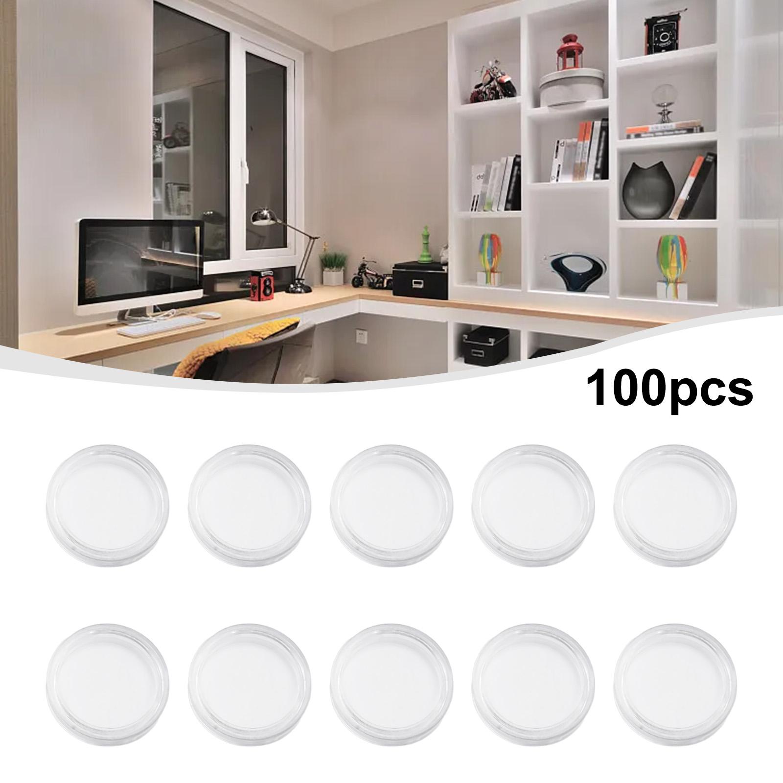 

100pcs Coin Capsule Commemorative Transparent Plastic Round Box Applied