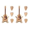 Wooden Guitar Pick Holder Guitar Pick Box with Stand Acoustic Guitar Pick Box Elegant