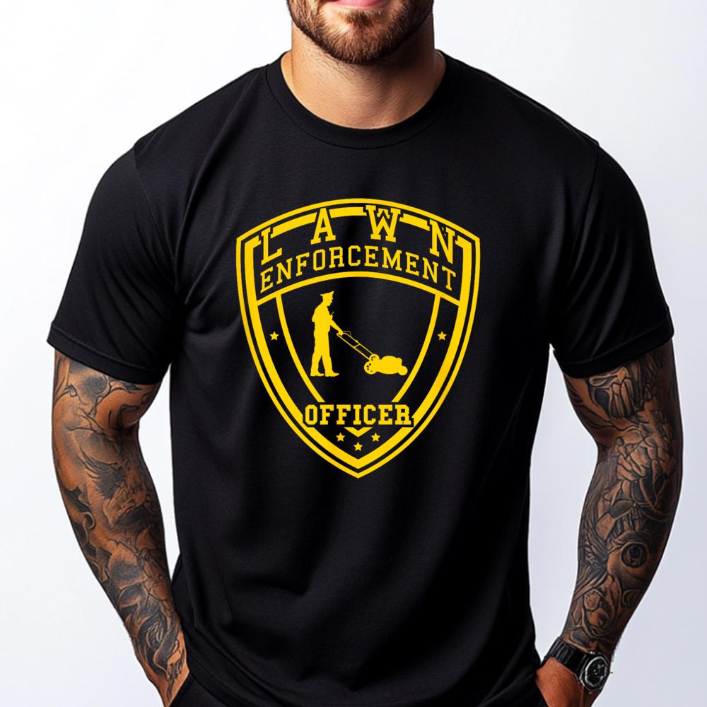

Lawn Enforcement Officer Funny T Shirts Anime T Shirts Wholesale Tshirts 100 Pcs SOFT Men s Clothing Design 5XL різнокольоровий
