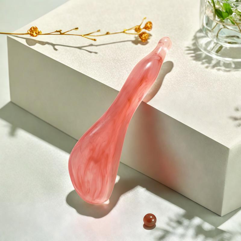 Resin Ox Horn Massage Board for Facial Acupoints and Meridian Scraping