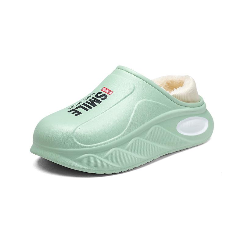 

Зимние хлопковые тапочки с задником, домашние бархатные теплые туфли на толстой подошве, мужские хлопковые тапочки для дома, зимние новые модели 40-41