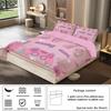 3-teiliges Set Jugendliches Cooles Gamer-Muster Bedrucktes Bettwäscheset für das Bett von Teenager-Mädchen Party Lustiges und Kreatives Bettwäscheset