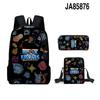 3D-Spiel Blox Fruits Schultasche Rucksack Umhängetasche Federmäppchen Rucksack Dreiteiliges Set