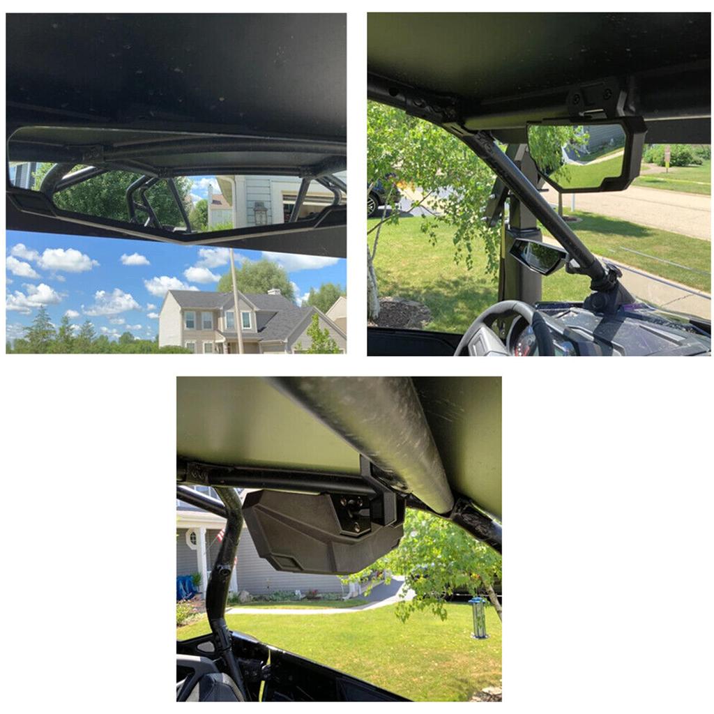 Vintage UTV Convex Mirror Black Center Rearview Convex Mirror For 2020-2023 Polaris RZR PRO XP/XP 4 2883763