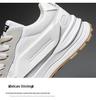 2025 Men's Summer Breathable White Mesh Sneakers - Korean Style Casual Versatile Dad Shoes